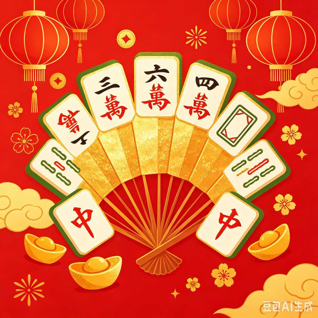 retro vintage mahjong set