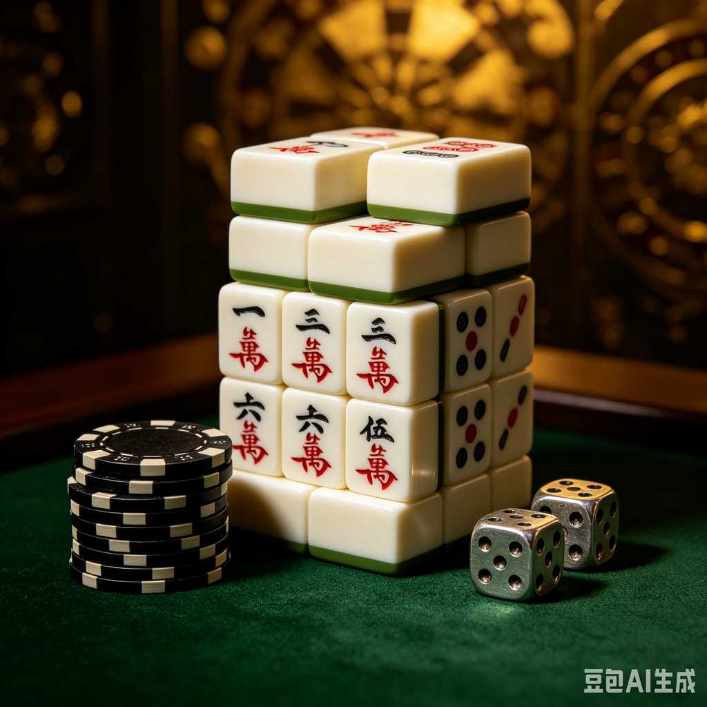 modern text mahjong tiles